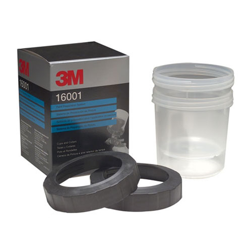 3m 3MP-16001 Pps Mixing Cups And Collars Box Of 2 Regular 