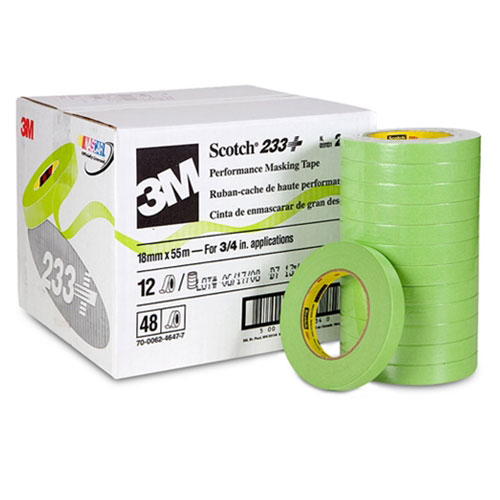 Performance green masking tape 3M™ Scotch® 233 18mmX55m paint car 