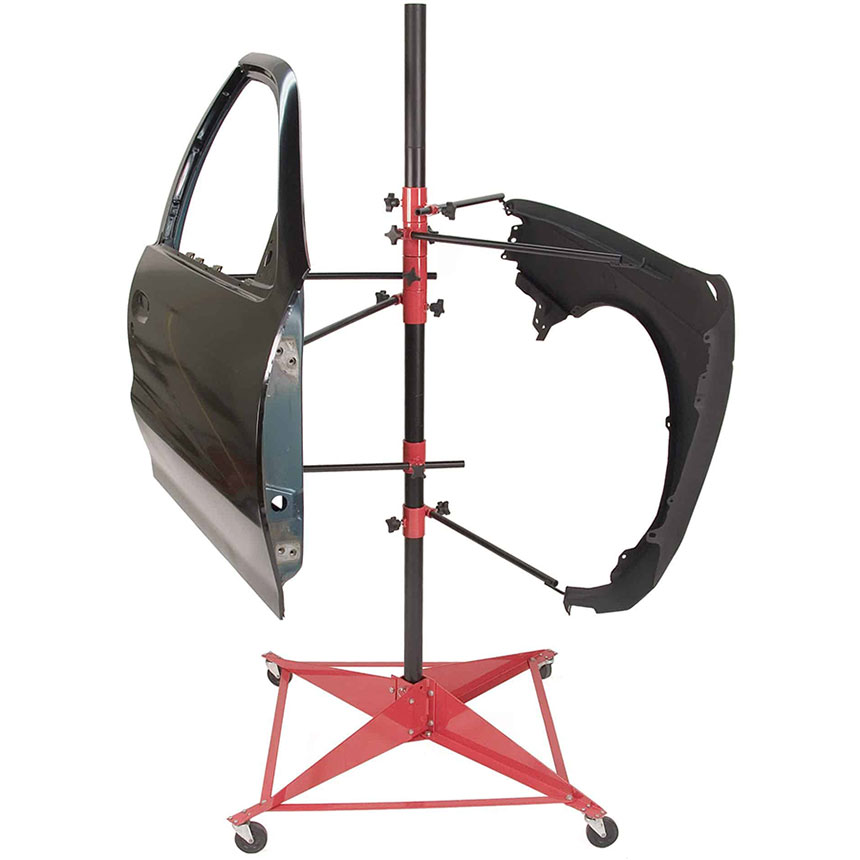 Auto Body Paint Iron Stand Painting Rack Car Door Hood Fender Panel Holder New 