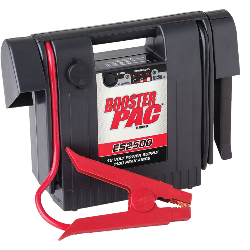 Booster Pac Brand 12V Portable 900 Peak Amp Battery Booster Jumper ES2500 