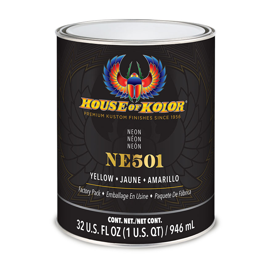 House of Kolor Neon Yellow Car Paint Quart - NE501Q