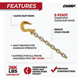 1020-5-Foot-Chain-with-Clevis-Slip-Hook