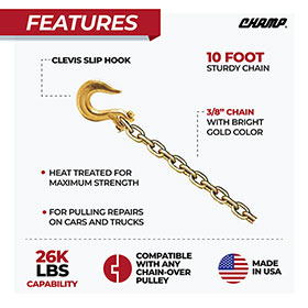 1022-10-Foot-Chain-with-Clevis-Slip-Hook