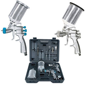 IWATA W400-LV Classic Plus Series Compliant Gravity Feed Spray Gun 1.3 mm