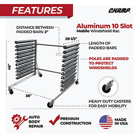 6265-Champ-Aluminum-10-Slot-Mobile-Windshield-Rack
